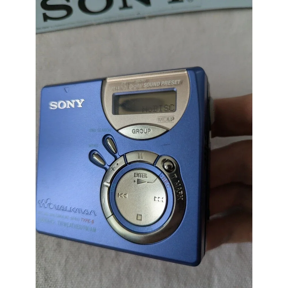 Sony MZ-NF610 Type S Net MD MiniDisc Walkman Portable MD Player/Recorder (FM/AM)